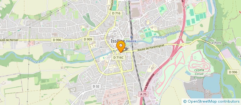 localisation de l'entreprise SCI BEUZIT-MAYET  ISSOIRE