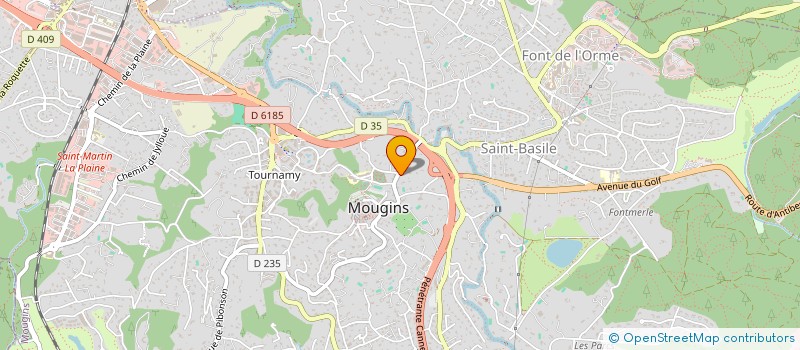 localisation de l'entreprise SCI BEVACOR OLIVIERS à MOUGINS
