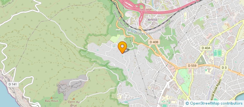 localisation de l'entreprise SCI BEVAL  LA CIOTAT