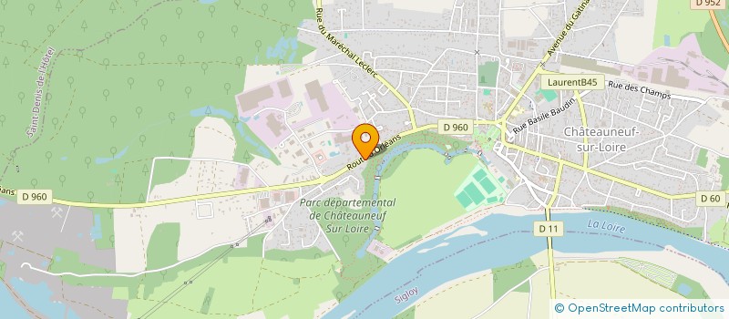 localisation de l'entreprise SCI BEVAN à CHATEAUNEUF-SUR-LOIRE