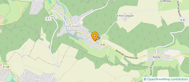 localisation de l'entreprise SCI BEVIMA  SAINT-AUBIN-EPINAY