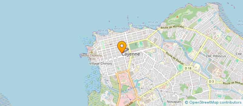 localisation de l'entreprise SCI BEXDG  CAYENNE