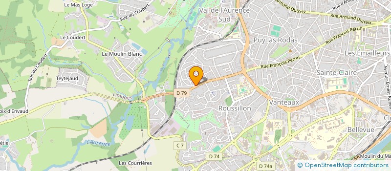 localisation de l'entreprise SCI BEY à LIMOGES