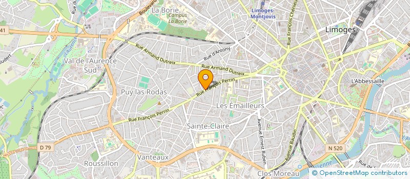 localisation de l'entreprise SCI BEYMA à LIMOGES
