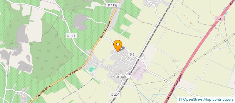 localisation de l'entreprise SCI BEYNASCO 21  CORGOLOIN