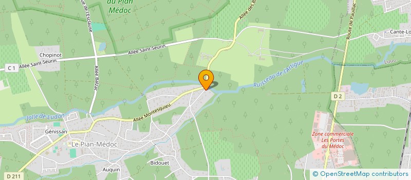 localisation de l'entreprise SCI BEYRIS QUILICHINI  LE PIAN-MEDOC