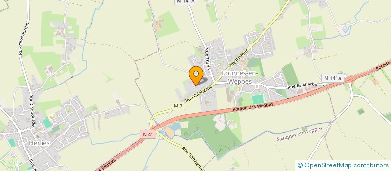 localisation de l'entreprise SCI BEZ-2A  FOURNES-EN-WEPPES