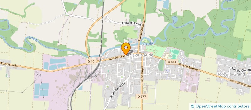 localisation de l'entreprise SCI BEZAIN FRERES  ARCIS-SUR-AUBE