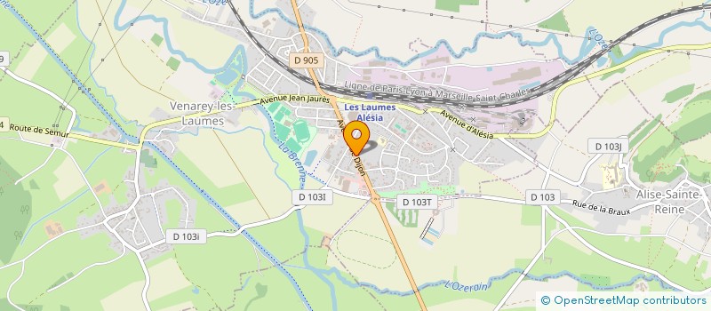 localisation de l'entreprise SCI BEZY  VENAREY-LES-LAUMES