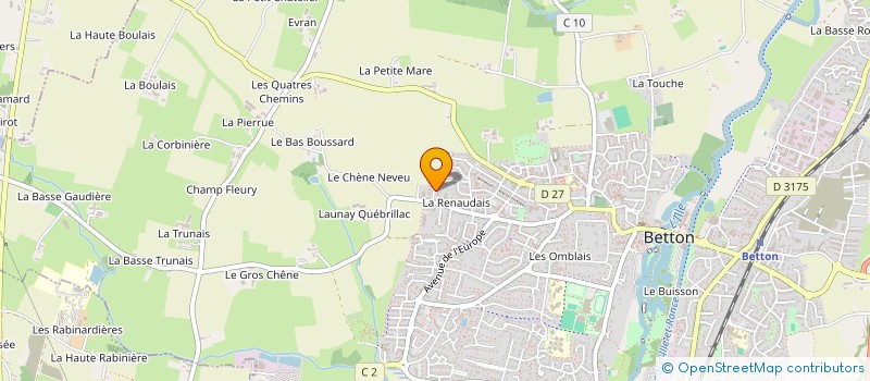 localisation de l'entreprise SCI BF  BETTON