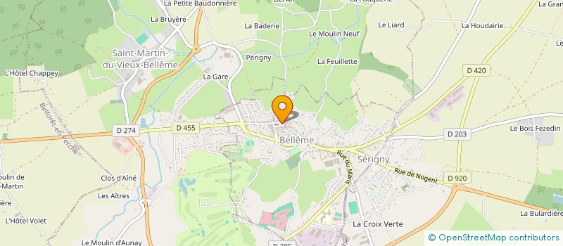 localisation de l'entreprise SCI BF COQUETTIERE à BELLEME