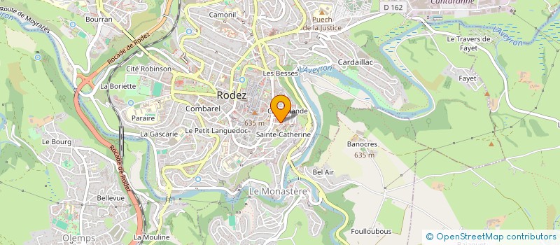 localisation de l'entreprise SCI BF IMMO  RODEZ