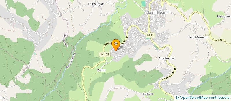 localisation de l'entreprise SCI BF LES MURONS  SAINT-HEAND