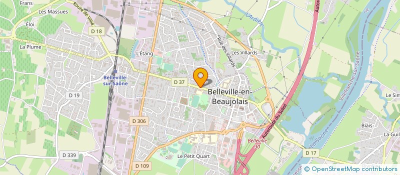 localisation de l'entreprise SCI BF MOULIN  BELLEVILLE-EN-BEAUJOLAIS