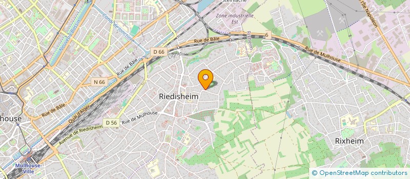 localisation de l'entreprise SCI BFGJ  RIEDISHEIM