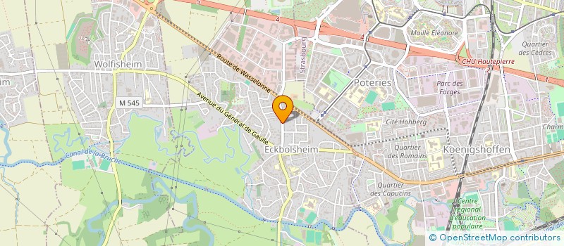 localisation de l'entreprise SCI BFI  ECKBOLSHEIM