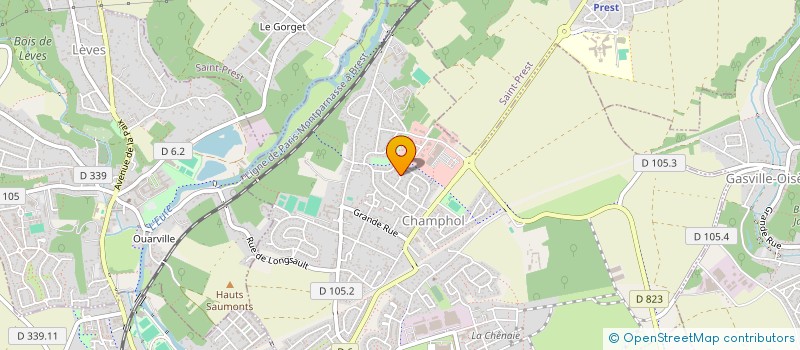 localisation de l'entreprise SCI BFIE LOCAUX à CHAMPHOL