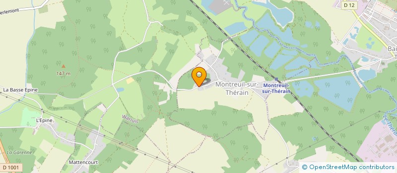 localisation de l'entreprise SCI BFJF  MONTREUIL-SUR-THERAIN