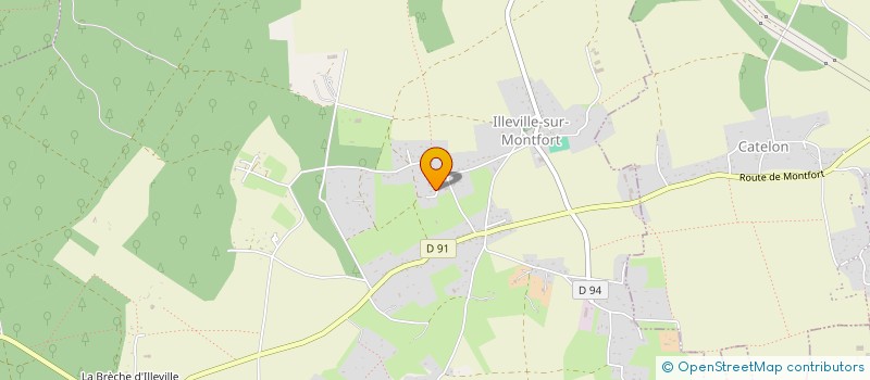 localisation de l'entreprise SCI BFK INVEST  ILLEVILLE-SUR-MONTFORT