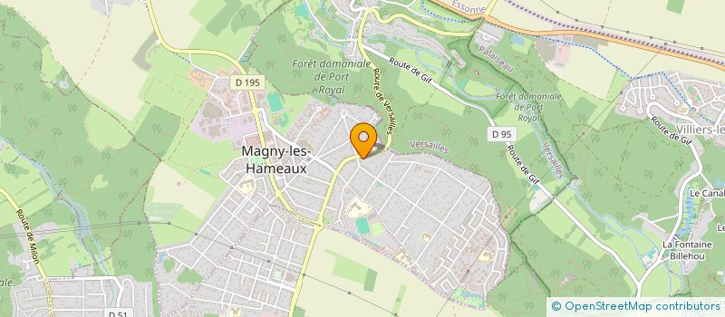 localisation de l'entreprise SCI BFL  MAGNY-LES-HAMEAUX