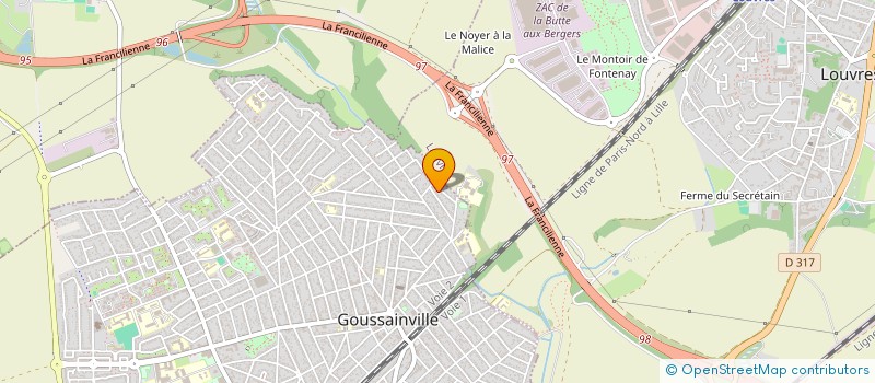localisation de l'entreprise SCI BFM à GOUSSAINVILLE
