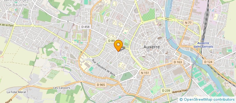 localisation de l'entreprise SCI BFM à AUXERRE