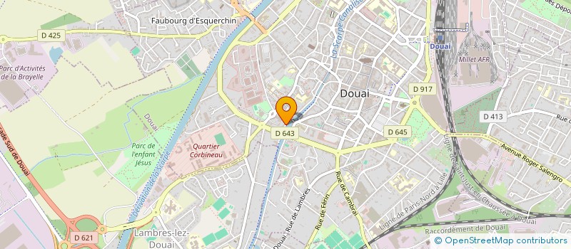 localisation de l'entreprise SCI BFMA INVEST à DOUAI