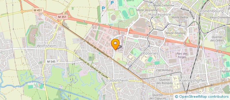 localisation de l'entreprise SCI BFMV 54  ECKBOLSHEIM