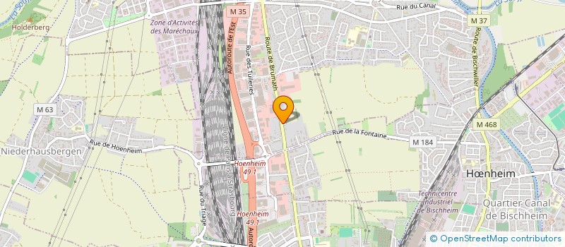 localisation de l'entreprise SCI BFN  SOUFFELWEYERSHEIM