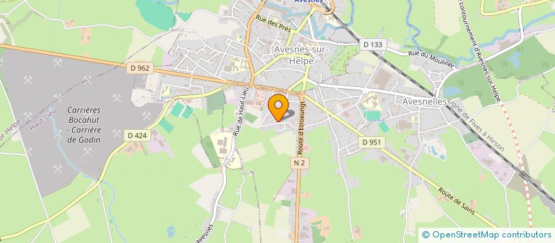 localisation de l'entreprise SCI BFP  AVESNES-SUR-HELPE