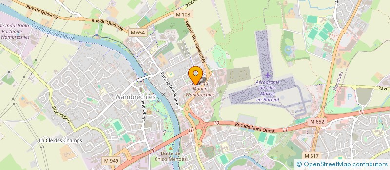 localisation de l'entreprise SCI BFR  WAMBRECHIES