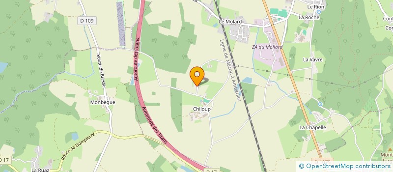 localisation de l'entreprise SCI BFSC  DRUILLAT