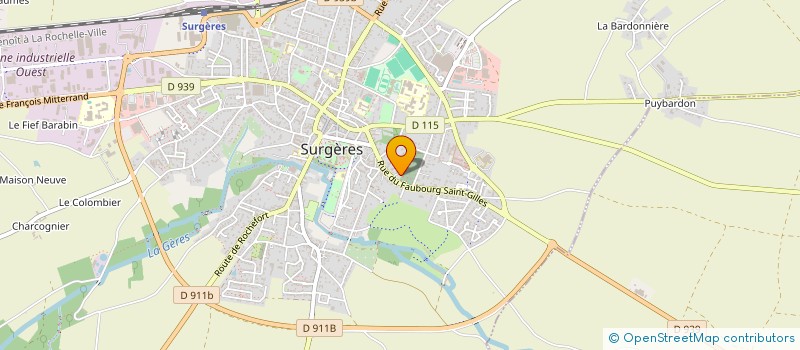 localisation de l'entreprise SCI BFTISSOT  SURGERES