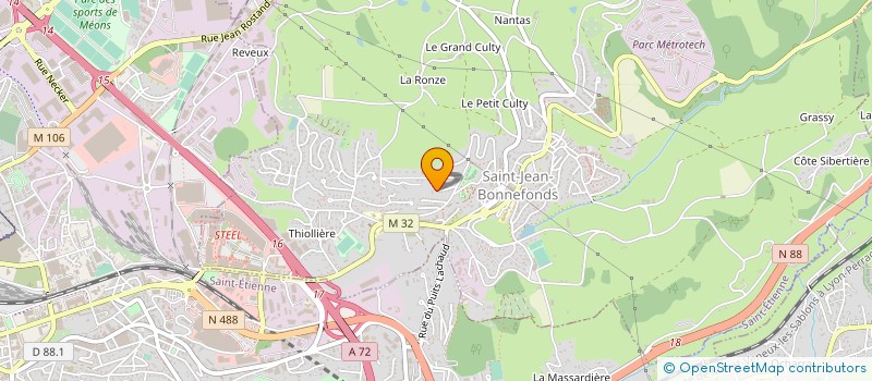 localisation de l'entreprise SCI BFV IMMO  SAINT-JEAN-BONNEFONDS