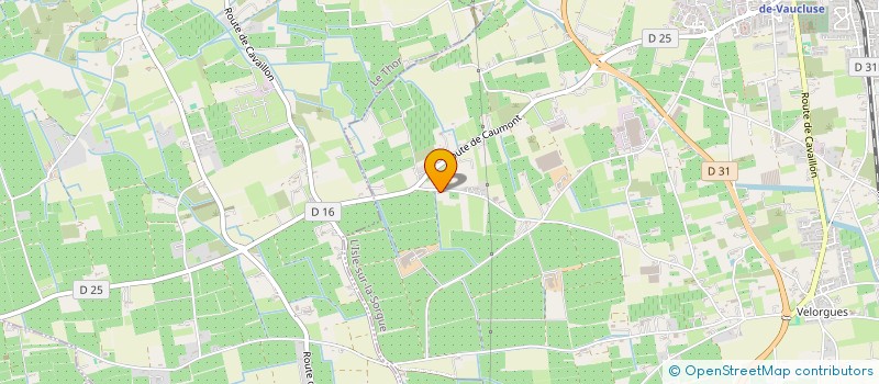 localisation de l'entreprise SCI BFVQC  L'ISLE-SUR-LA-SORGUE