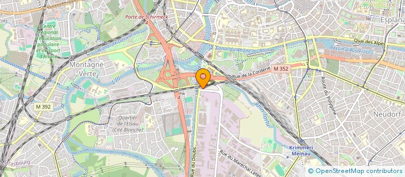 localisation de l'entreprise SCI BFW  STRASBOURG