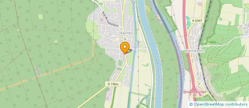 localisation de l'entreprise SCI BFW  KEMBS