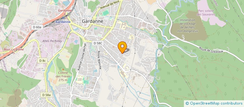 localisation de l'entreprise SCI BG à GARDANNE