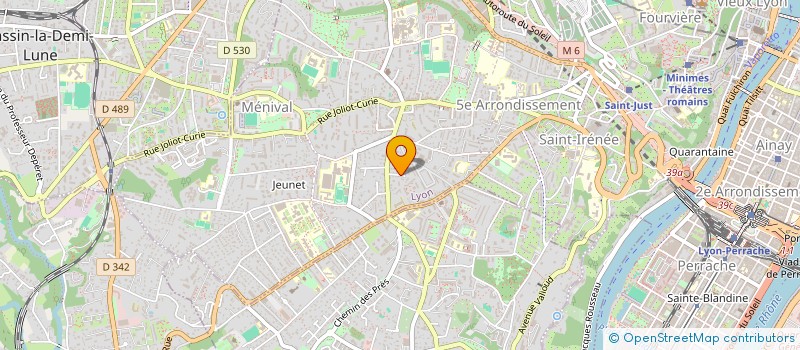 localisation de l'entreprise SCI BG  LYON