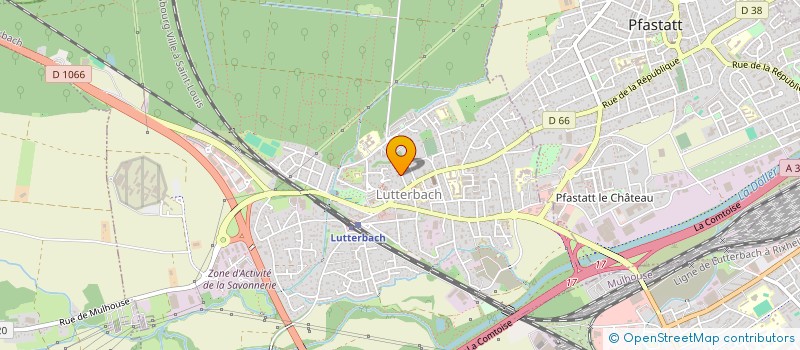 localisation de l'entreprise SCI  BG  LUTTERBACH