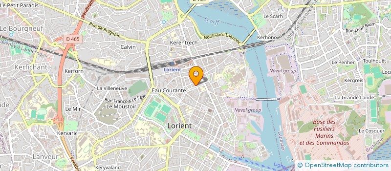 localisation de l'entreprise SCI BG  LORIENT