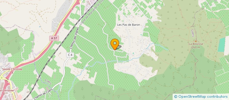 localisation de l'entreprise SCI BG  CUERS