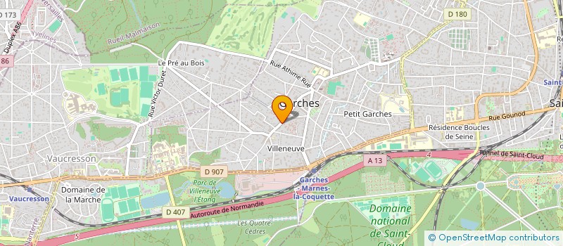 localisation de l'entreprise SCI BG à GARCHES