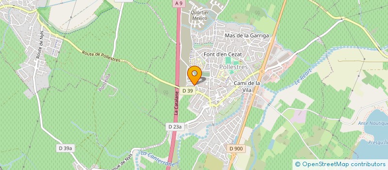 localisation de l'entreprise SCI BG  POLLESTRES