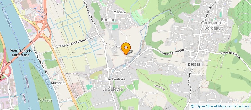 localisation de l'entreprise SCI BG DES CHARTRONS  BOULIAC