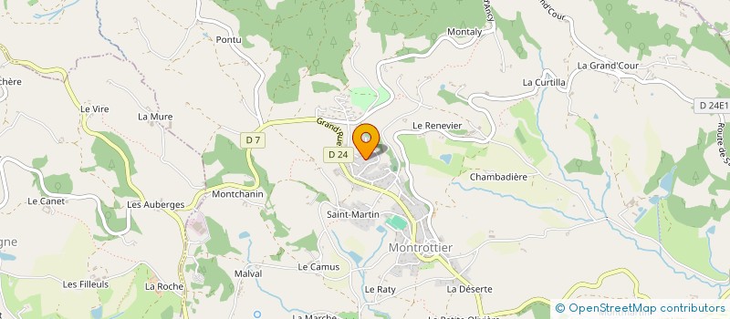 localisation de l'entreprise SCI BG.GUYON  MONTROTTIER