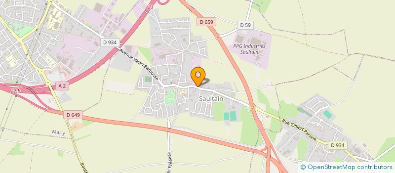 localisation de l'entreprise SCI BG INVEST  SAULTAIN