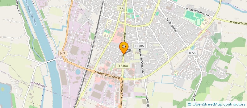 localisation de l'entreprise SCI BG INVEST à MONTELIMAR