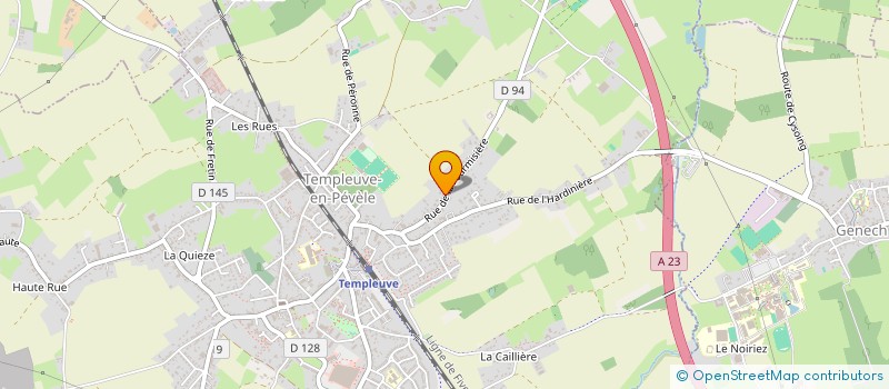 localisation de l'entreprise SCI BG INVESTISSEMENTS  TEMPLEUVE-EN-PEVELE