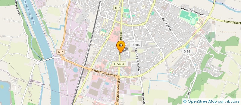 localisation de l'entreprise SCI BG PRIVAS à MONTELIMAR